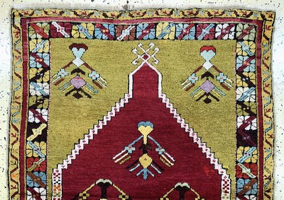 27146545b - Mucur antik, Türkei, 19.Jhd, Wolle auf Wolle, ca. 147 x 95 cm, EHZ: 2 Schätzpreis: ...