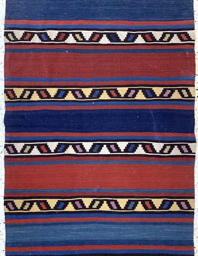 27146563c - Schirwan Kelim antik, Kaukasus, um 1900, Wolle auf Wolle, ca. 278 x 94 cm, EHZ: 2, ...