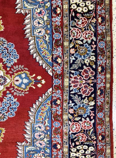 27146578e - Yazd, Persien, Ende 20.Jhd, Wolle auf Baumwolle, ca. 293 x 250 cm, EHZ: 2 Schätzpreis: ...