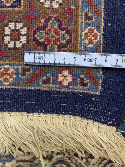 27146587i - Moud, Persia, late 20th century, wool on cotton, approx. 345 x 250 cm, faded colors, ...