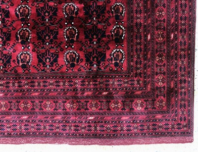 27146595a - Khalmmohamadi fine, Afghanistan, late 20th century, corkwool on wool, approx. 282 x 205 ...