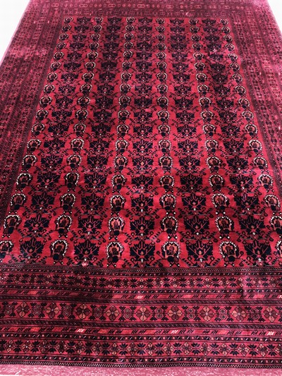 27146595g - Khalmmohamadi fine, Afghanistan, late 20th century, corkwool on wool, approx. 282 x 205 ...