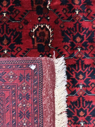 27146595h - Khalmmohamadi fine, Afghanistan, late 20th century, corkwool on wool, approx. 282 x 205 ...