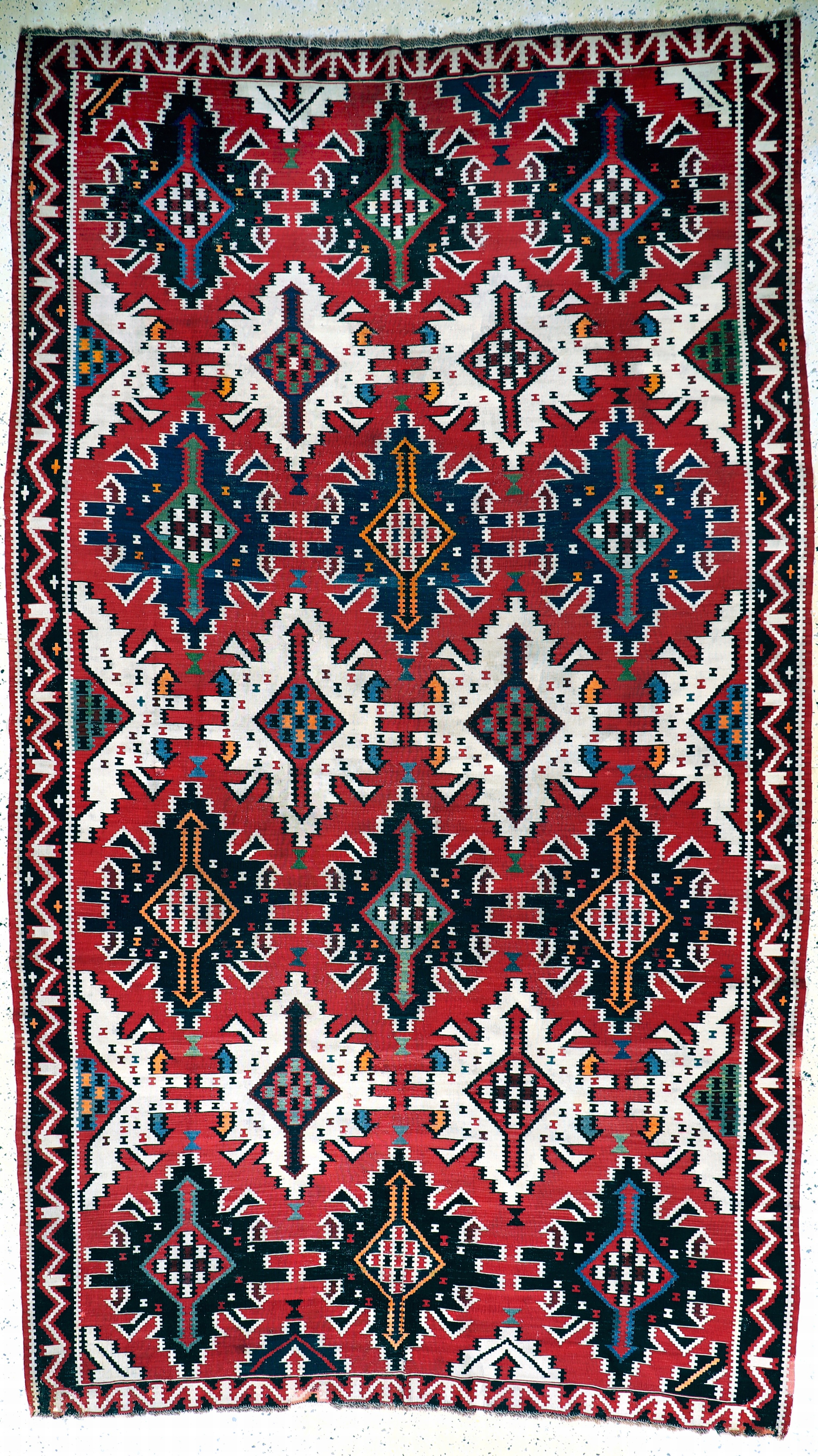 Image 27146633 - Kuba-Schirwan Kelim antik, Kaukasus, 19.Jhd, Wolle auf Wolle, ca. 327 x 192 cm, EHZ: ...