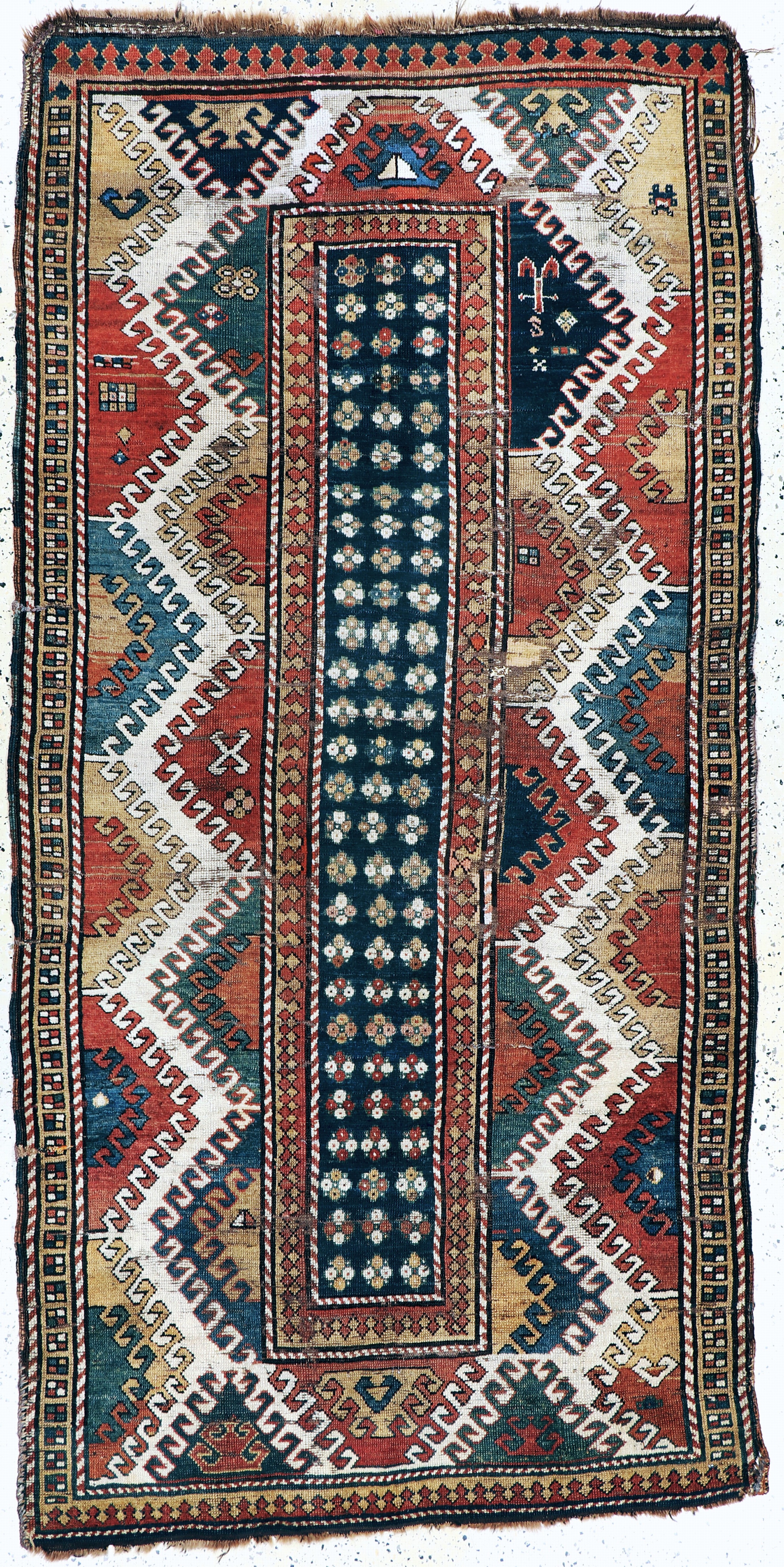 Image 27146634 - ´Borchalu´Kazak antik, Kaukasus, 19.Jhd, Wolle auf Wolle, ca. 265 x 134 cm, EHZ: 4 ...