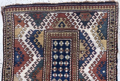 27146634a - ´Borchalu´Kazak antik, Kaukasus, 19.Jhd, Wolle auf Wolle, ca. 265 x 134 cm, EHZ: 4 ...