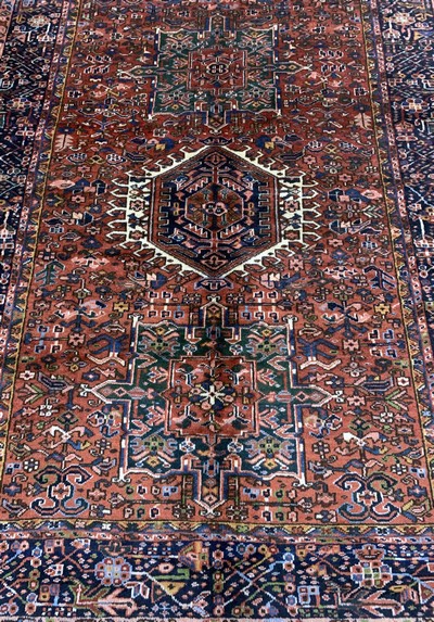 27146636d - Garadjeh alt, Persien, Anfang 20.Jhd, Wolle auf Baumwolle, ca. 200 x 144 cm, gereinigt, ...