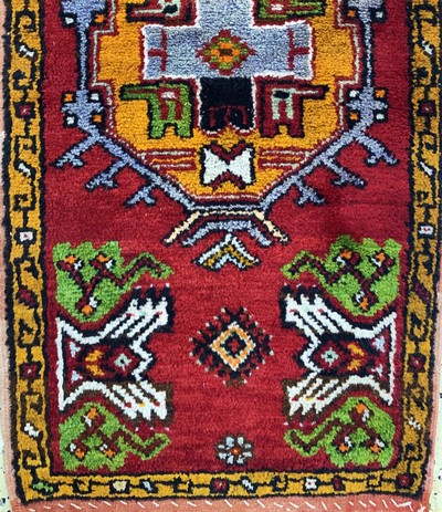 27146655b - 6 Lots Yastik, Türkei, Anfang 20.Jhd, Wolleauf Wolle, ca. 100 x 50 cm, EHZ: 2-3 ...