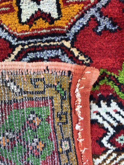 27146655c - 6 Lots Yastik, Türkei, Anfang 20.Jhd, Wolleauf Wolle, ca. 100 x 50 cm, EHZ: 2-3 ...