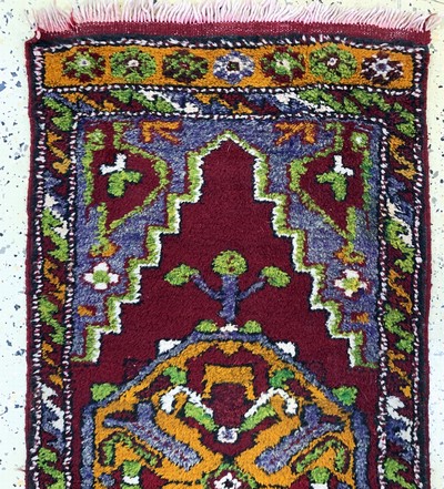 27146657a - 6 Lots Yastik, Türkei, Anfang 20.Jhd, Wolleauf Wolle, ca. 120 x 54 cm, EHZ: 2-3 ...