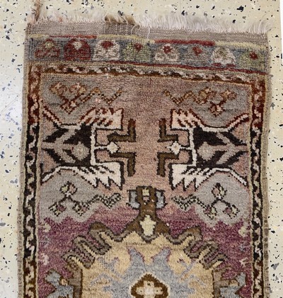 27146657j - 6 Lots Yastik, Türkei, Anfang 20.Jhd, Wolleauf Wolle, ca. 120 x 54 cm, EHZ: 2-3 ...