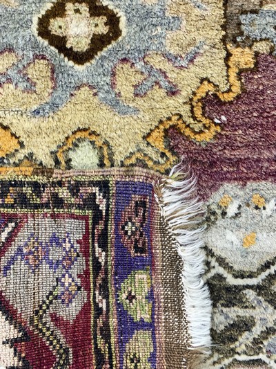 27146657l - 6 Lots Yastik, Türkei, Anfang 20.Jhd, Wolleauf Wolle, ca. 120 x 54 cm, EHZ: 2-3 ...