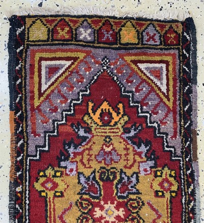 27146657m - 6 Lots Yastik, Türkei, Anfang 20.Jhd, Wolleauf Wolle, ca. 120 x 54 cm, EHZ: 2-3 ...