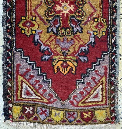 27146657n - 6 Lots Yastik, Türkei, Anfang 20.Jhd, Wolleauf Wolle, ca. 120 x 54 cm, EHZ: 2-3 ...