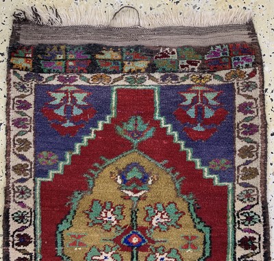 27146657q - 6 Lots Yastik, Türkei, Anfang 20.Jhd, Wolleauf Wolle, ca. 120 x 54 cm, EHZ: 2-3 ...