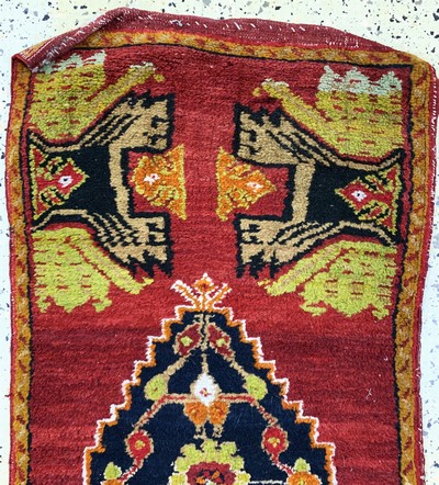 27146674a - 6 Lots Yastik, Türkei & Turkmenistan, Anfang 20.Jhd, Wolle auf Wolle, ca. 120 x 65 cm, ...