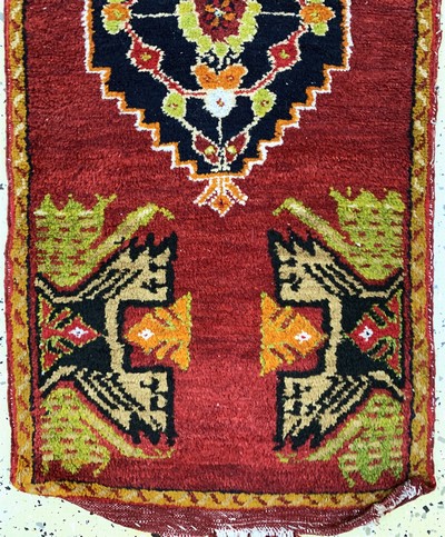 27146674b - 6 Lots Yastik, Türkei & Turkmenistan, Anfang 20.Jhd, Wolle auf Wolle, ca. 120 x 65 cm, ...
