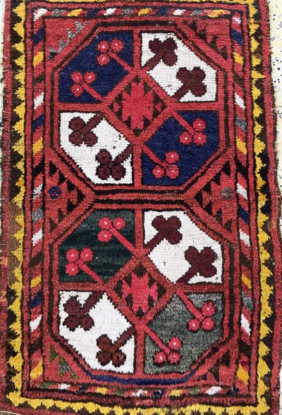 27146674d - 6 Lots Yastik, Türkei & Turkmenistan, Anfang 20.Jhd, Wolle auf Wolle, ca. 120 x 65 cm, ...