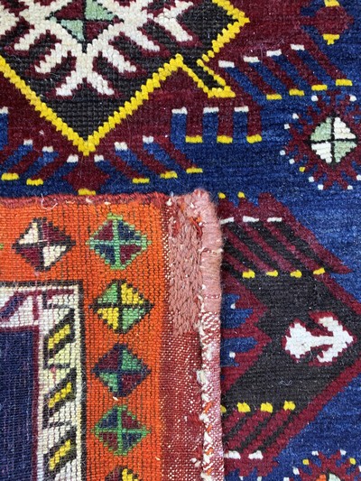 27146674g - 6 Lots Yastik, Türkei & Turkmenistan, Anfang 20.Jhd, Wolle auf Wolle, ca. 120 x 65 cm, ...