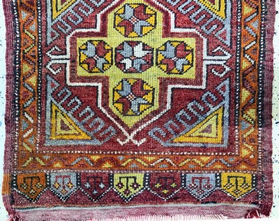 27146674i - 6 Lots Yastik, Türkei & Turkmenistan, Anfang 20.Jhd, Wolle auf Wolle, ca. 120 x 65 cm, ...