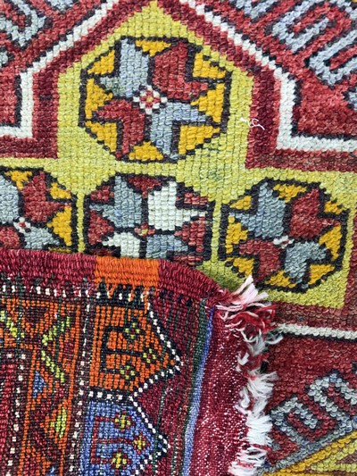 27146674j - 6 Lots Yastik, Türkei & Turkmenistan, Anfang 20.Jhd, Wolle auf Wolle, ca. 120 x 65 cm, ...