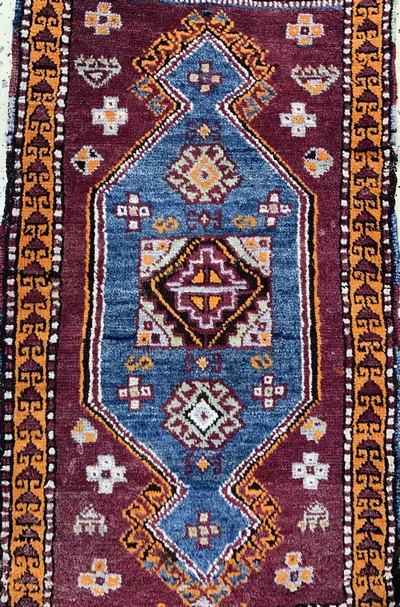 27146674k - 6 Lots Yastik, Türkei & Turkmenistan, Anfang 20.Jhd, Wolle auf Wolle, ca. 120 x 65 cm, ...