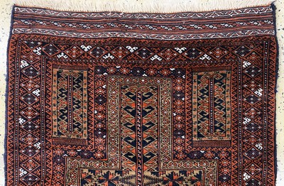 27146676a - 2 Lots Belutsch Afganistan, Gebetsteppiche,Mitte 20.Jhd, Wolle auf Wolle, ca. 160 x 89 ...