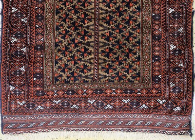 27146676b - 2 Lots Belutsch Afganistan, Gebetsteppiche,Mitte 20.Jhd, Wolle auf Wolle, ca. 160 x 89 ...
