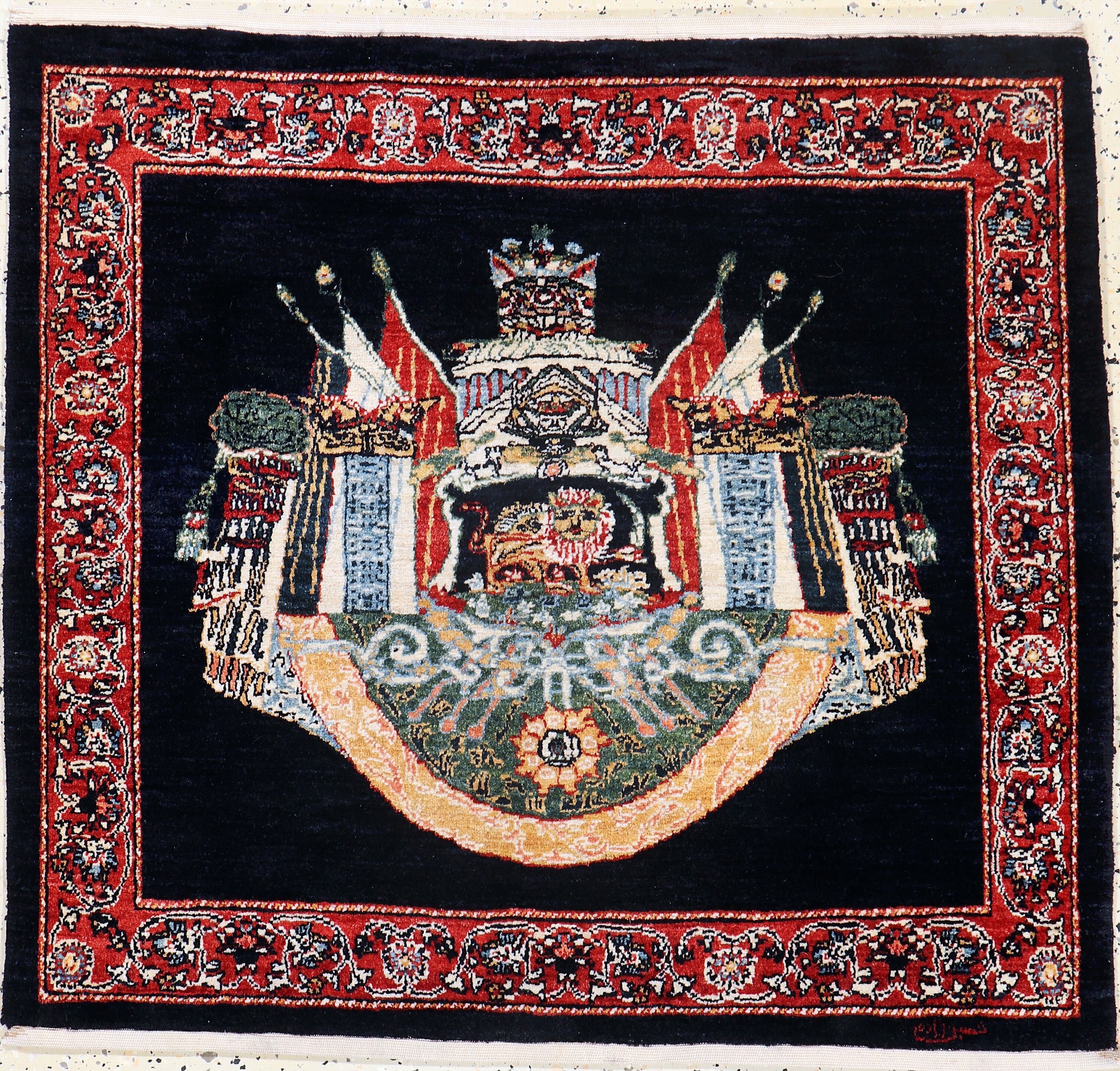 Image 27146771 - Ghaschgai-Kaschkuli fein, Persien, Neuwertig, Wolle auf Wolle, ca. 95 x 100 cm ...