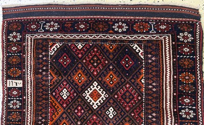27146717a - Jaf Taschenfront, Persien, datiert 1927 , Wolle auf Wolle, ca. 95 x 102 cm, EHZ: 2 ...