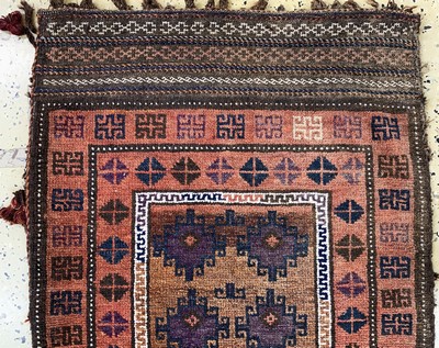 27146732a - 3 Lots Belutsch, Persien, Anfang 20.Jhd, Wolle auf Wolle, ca. 113 x 91 cm & ca. 73 x 45 ...