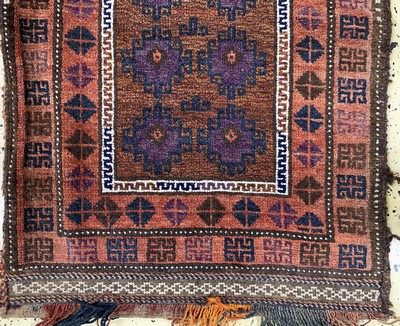 27146732b - 3 Lots Belutsch, Persien, Anfang 20.Jhd, Wolle auf Wolle, ca. 113 x 91 cm & ca. 73 x 45 ...