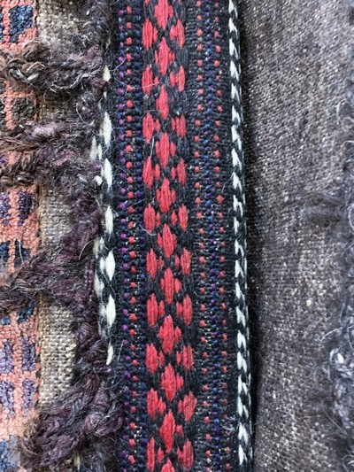 27146732c - 3 Lots Belutsch, Persien, Anfang 20.Jhd, Wolle auf Wolle, ca. 113 x 91 cm & ca. 73 x 45 ...