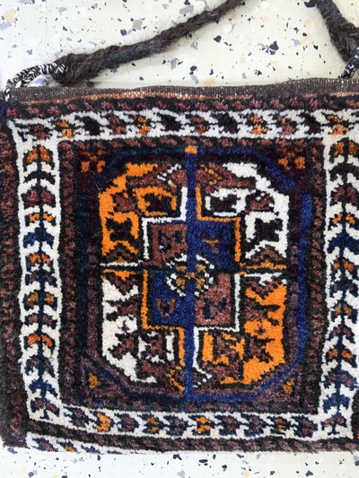 27146732f - 3 Lots Belutsch, Persien, Anfang 20.Jhd, Wolle auf Wolle, ca. 113 x 91 cm & ca. 73 x 45 ...