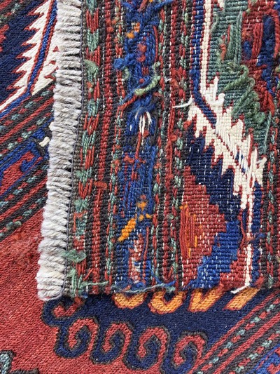 27146737c - Shahsawan Mafraschteil, Persien, um 1900, Wolle auf Wolle, ca. 109 x 43 cm, EHZ: 2 ...