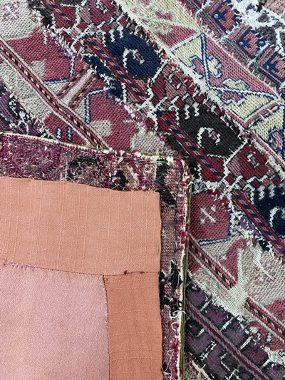 27146740d - Antike´Boghtsche´, Turkmenistan, 19.Jhd, Baumwollstickerei als Patch-Work, ca. 95 x 97 ...
