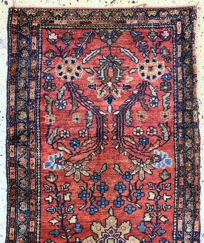 27146751a - 4 Lots Sarogh, Persien, Anfang 20.Jhd, Wolle auf Baumwolle, ca. 148 x 61 cm & ca. 74 x ...