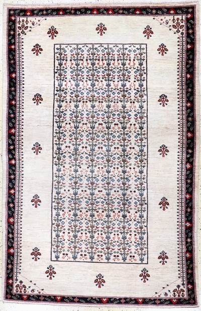 Image Gabbeh fein Loribaft, Persien, Ende 20.Jhd,Korkwolle auf Wolle, ca. 298 x 194 cm, EHZ: ...