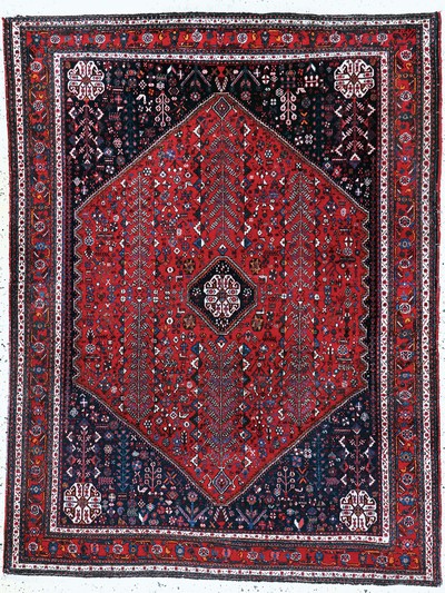 Image Abadeh fine, Persia, mid-20th century, wool oncotton, approx. 205 x 155 cm, condition: 2, ...