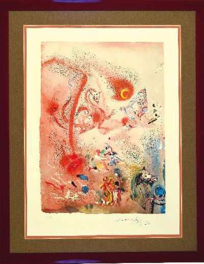 27146784k - Salvador Dalí, 1904-1989, Fantaisie orientale, Farblithographie mit Goldstaub, ...