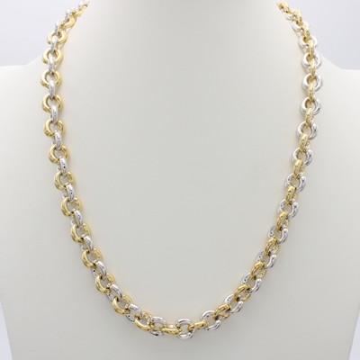 Image Gliedercollier, GG/WG 585/000, runde Elemente, Karabinerschl., L. ca. 50.5 cm