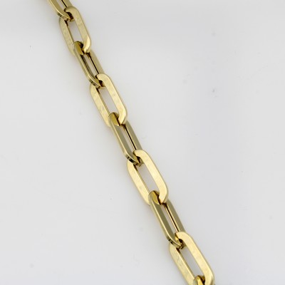 Image Gliederarmband, GG 585/000, sog. Paper-Clip Elemente, Karabinerschl., in L. ca. 19-20 cm ...