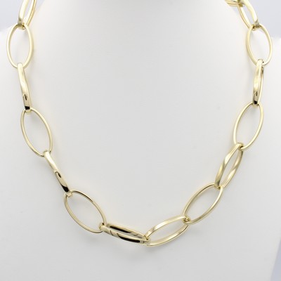 Image Gliederkette, GG 585/000, ovale Glieder, integrierte Schließe, L. ca. 49.5 cm