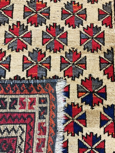 27147068h - 2 Lots Gebetsteppiche, Belutsch, Afganistan, Anfang 20.Jhd, Wolle auf Wolle, ca. 145 x ...
