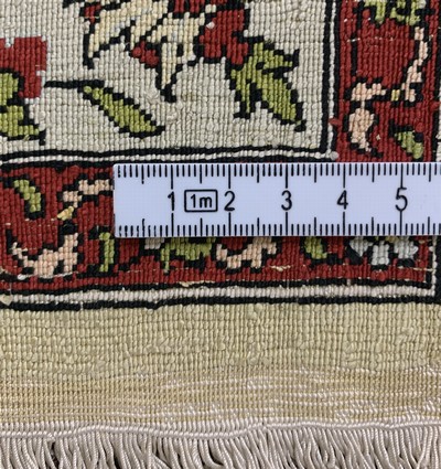 27147089e - Hereke Seide fein Türkei, signiert´Özipek´,Mitte 20.Jhd, reine Naturseide, ca. 92 x ...
