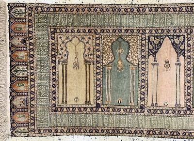 27147092a - Kayseri#´Saf#´old, Turkey, mid-20th century, mercerized cotton, approx. 237 x 76 cm, ...