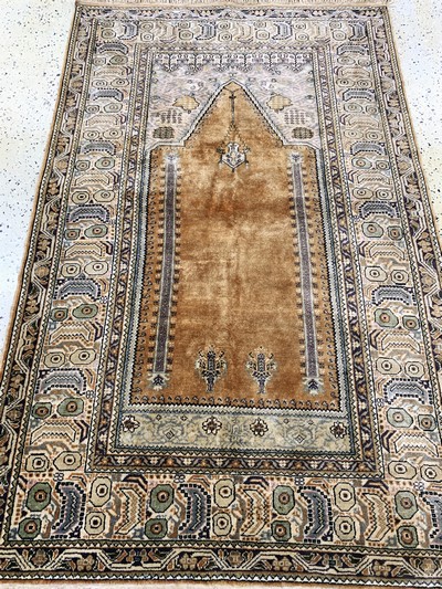 27147093d - Kayseri Flosch, Türkei, Mitte 20.Jhd, merzerisierte Baumwolle, ca. 182 x 115 cm, EHZ: ...