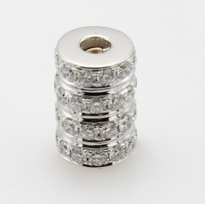27147128a - Wechselschließe mit Brillanten, WG 750/000, Brill. zus. ca. 0.48 ct feines Weiß/si in ...
