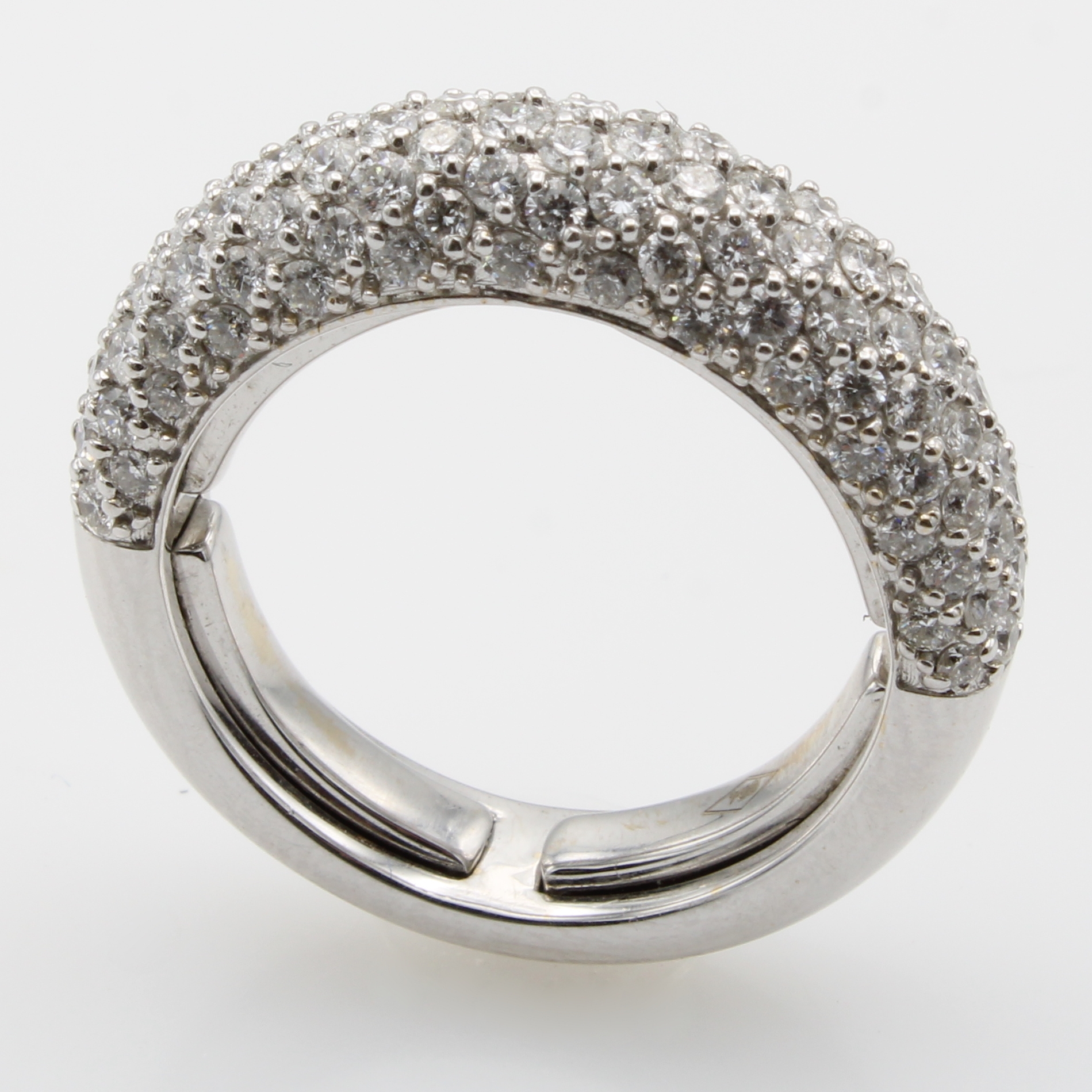 Image 27147232 - Ring mit Brillanten, WG 750/000, Brill. zus. ca. 1.64 ct feines Weiß/si, Ringinnenseite ...