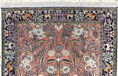 27147432a - Ghom Seide, Persien, Mitte 20.Jhd, reine Naturseide, ca. 157 x 110 cm, EHZ: 3 ...